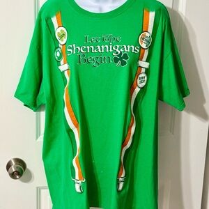 100% IRISH "LET THE SHENANIGANS BEGIN" PARTY SHIRT